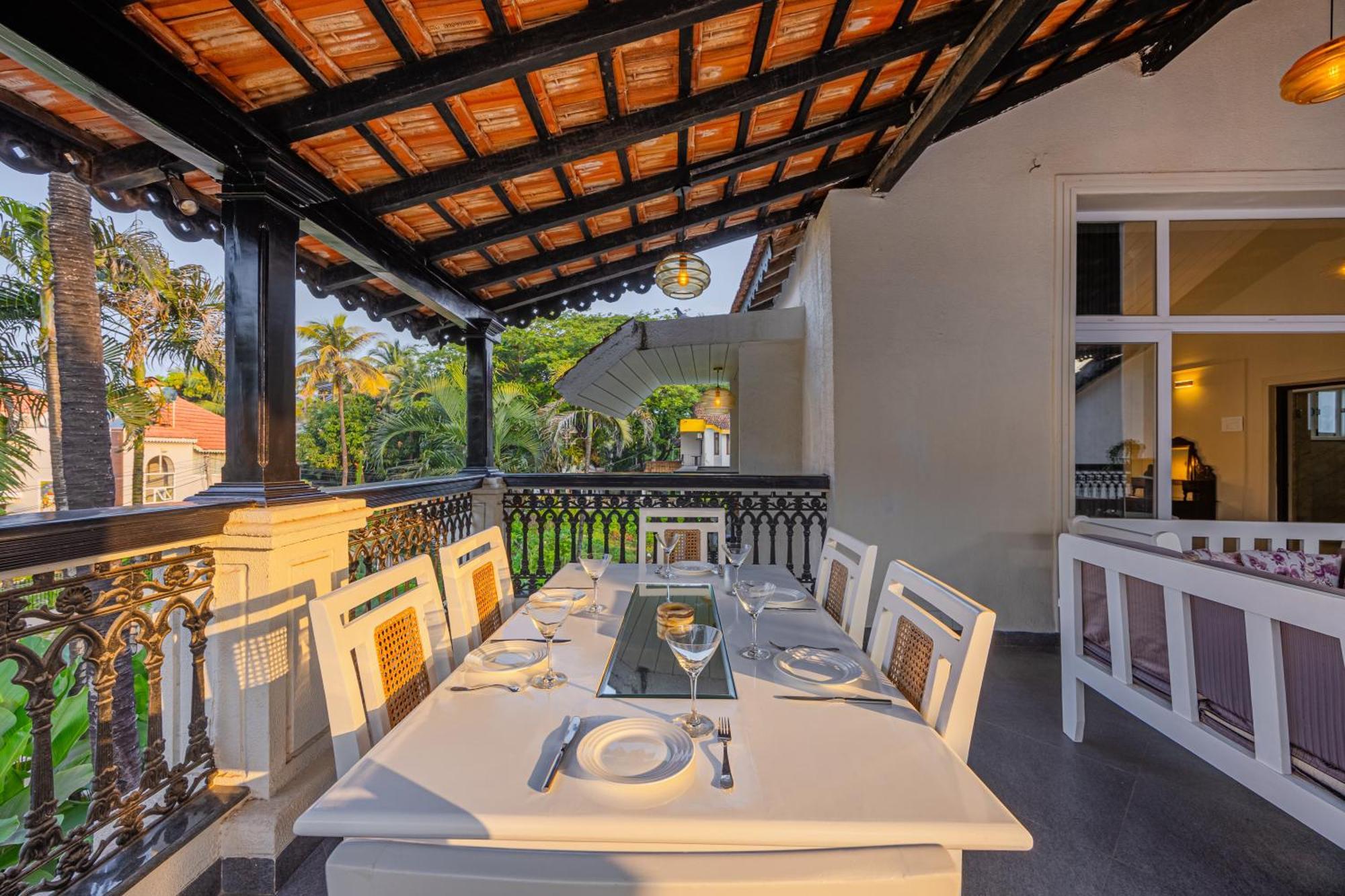 Elivaas 4 Bhk Villa Near Beach With Private Pool & Bar - Casa Boa Vida Candolim Exterior foto