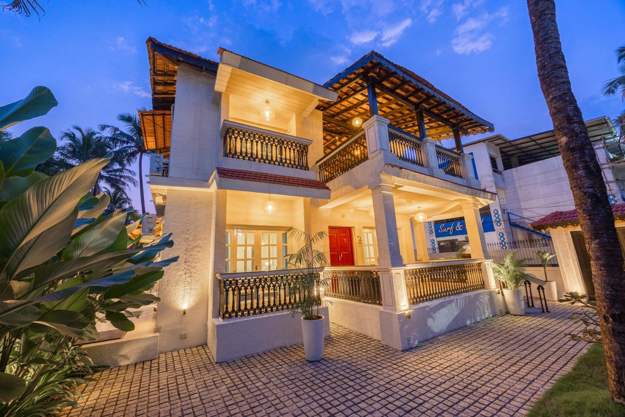 Elivaas 4 Bhk Villa Near Beach With Private Pool & Bar - Casa Boa Vida Candolim Exterior foto